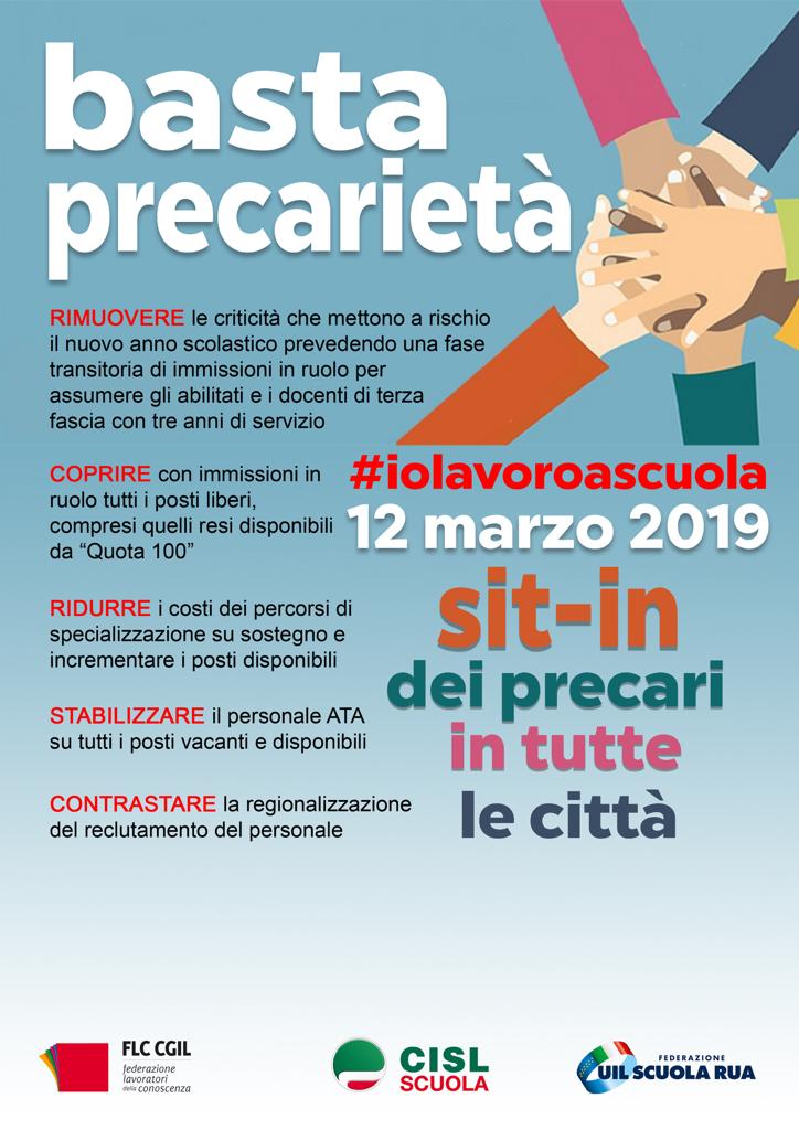 12 marzo sit-in per dire basta precarietà