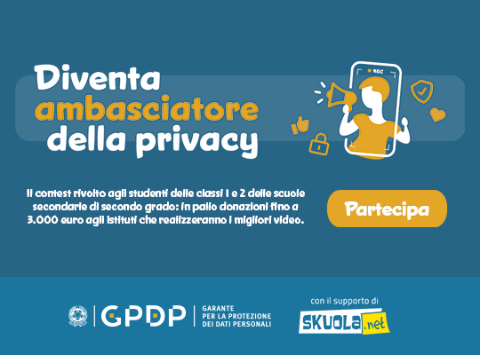 Gira un video e diventa ambasciatore della privacy