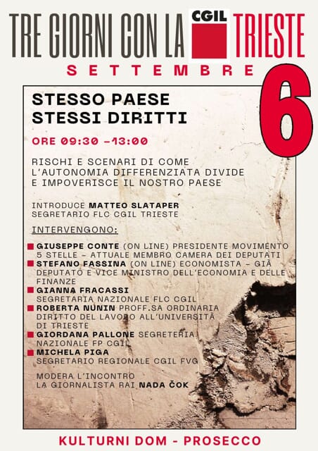 Stesso paese stessi diritti Trieste-2