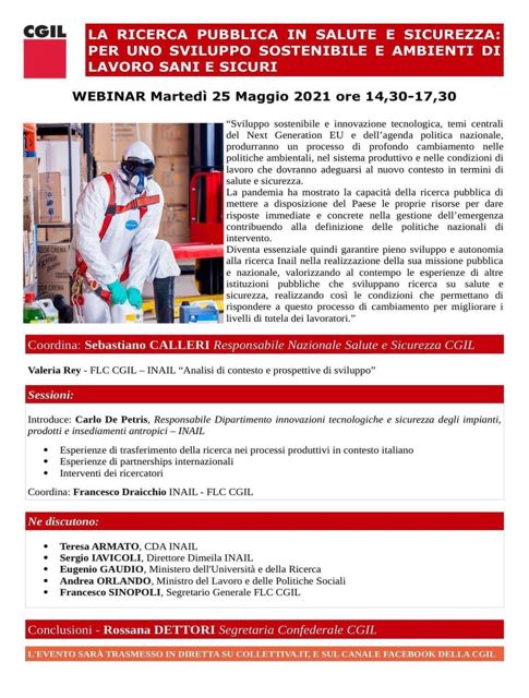 webinar ricerca pubblica salute e sicurezza 25 maggio 2021-2