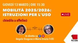 “chiedilo a effellecì”: mobilità scuola 2025/2026. Istruzioni per l'uso